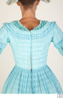 Photos Woman in Historical Civilian dress 5 19th century blue dress medieval clothing upper body 0006.jpg